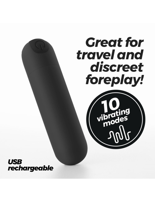 CRUSHIOUS IMOAN RECHARGEABLE VIBRATING BULLET BLACK