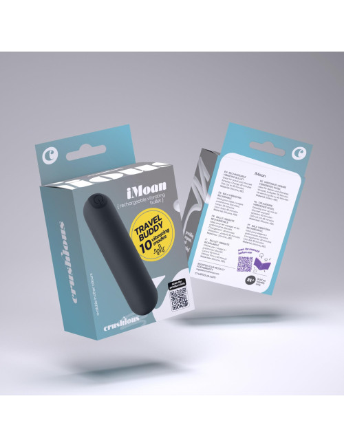 CRUSHIOUS IMOAN RECHARGEABLE VIBRATING BULLET BLACK