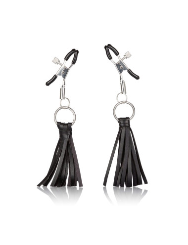 Playful Tassels Nipple Clamps Black