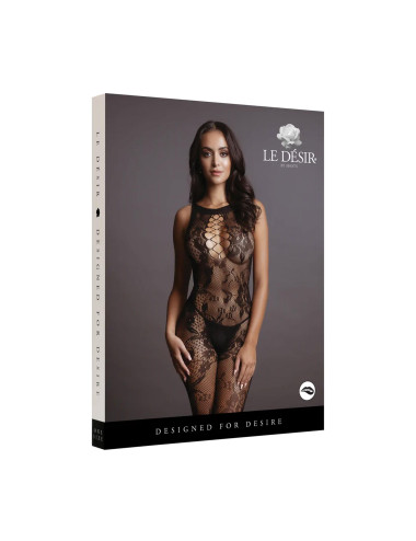 Criss Cross Neck Bodystocking - One Size