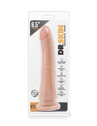 Dildo realistyczne Dr. Skin Basic 8.5 Beige z przyssawką