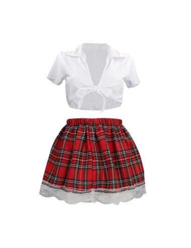 S-Line Kostium Uniform Biały S/M