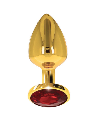 Butt Plug With Diamond Jewel L Gold