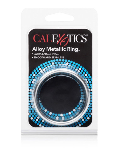 Alloy Metallic Ring - XL Silver