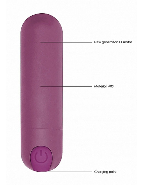 10 Speed Rechargeable Bullet - Purple