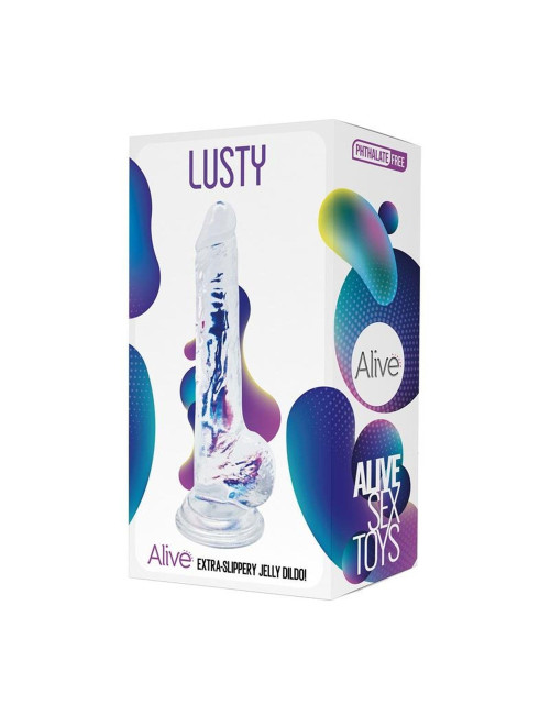Alive Dildo AL.Lusty - Przezroczyste Jelly Dildo