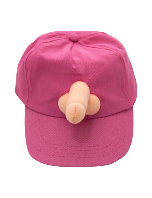 Kinky Pleasure - DS002 - Cap With Penis - Pink - One Size
