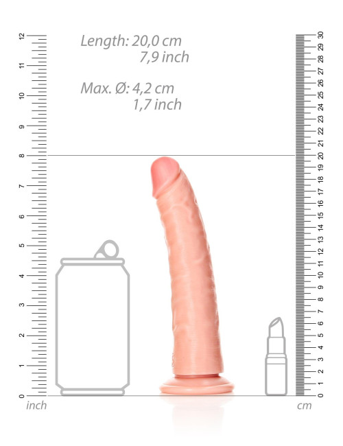 RealRock Slim Realistyczne Dildo z Przyssawką 18 cm