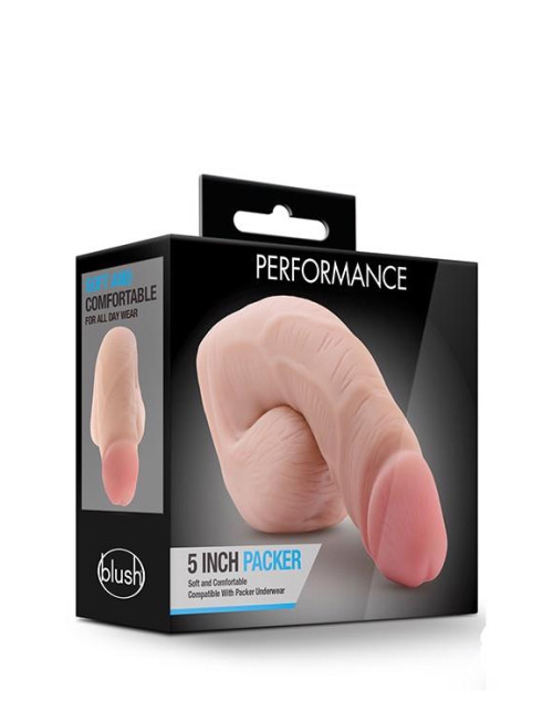 Performance 5 Inch Packer Flesh - Zabawki Bez Wibracji, Protezy, TPE, Naturalny Bulge