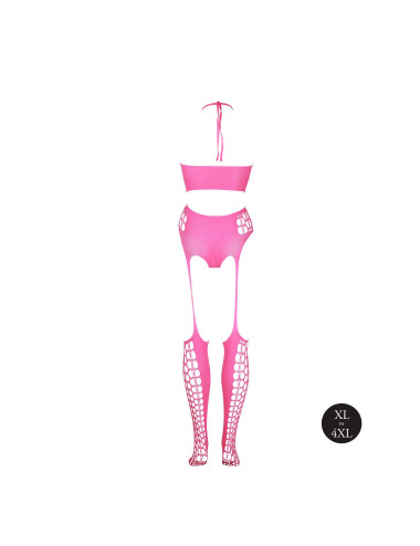 Two Piece with Crop Top and Stockings  XL/XXXXL