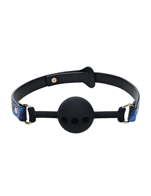 Ouch! Florence Collection Ball Gag - Niebieski kaganiec silikonowy