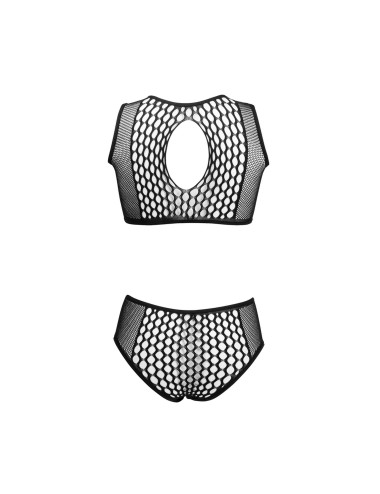 Duo Net Key-Hole Bra Set - One Size