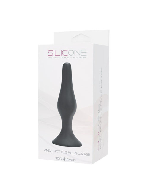 Toyz4lovers Duży Silikonowy Plug Analny Bottle Czarny