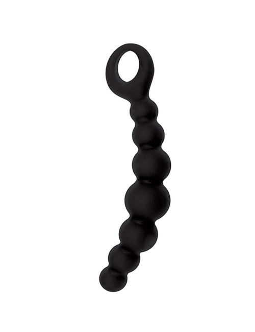 Plug/kulki-FALLO ANALE CATERPILL-ASS SILICONE BLACK