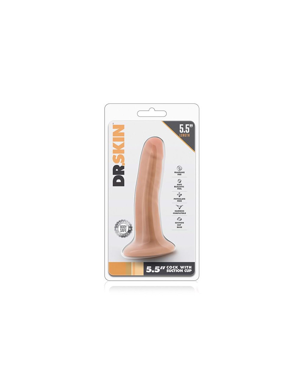 DR. SKIN 5.5INCH COCK WITH SUCTION CUP