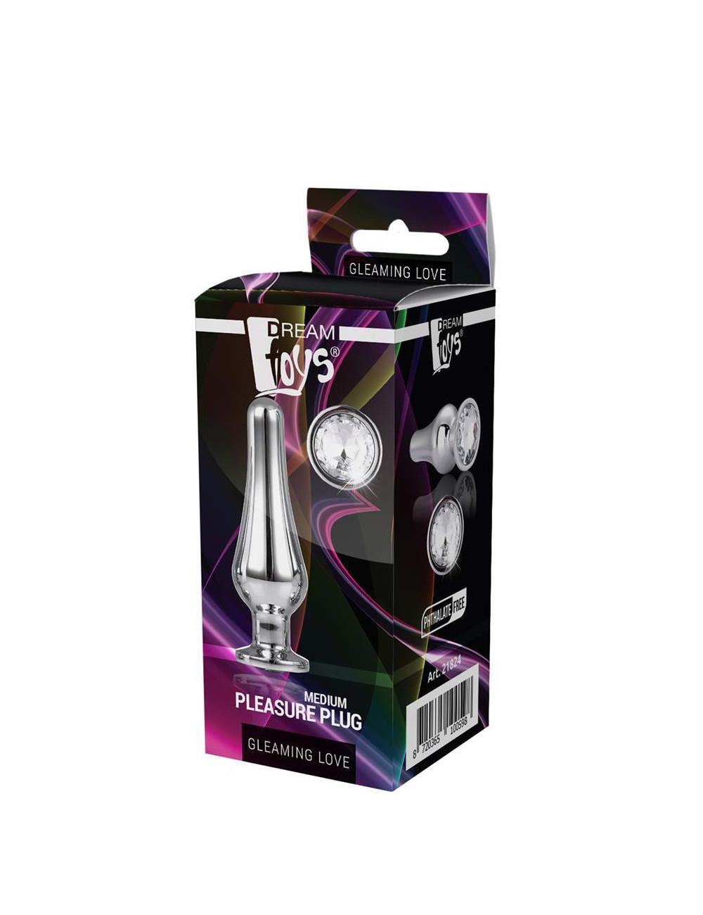 Dream Toys Gleaming Love M - aluminiowy korek analny z kamieniem