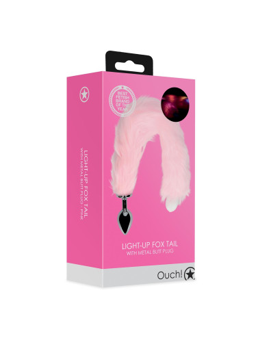 Light-up Fox Tail with Metal Butt Plug
