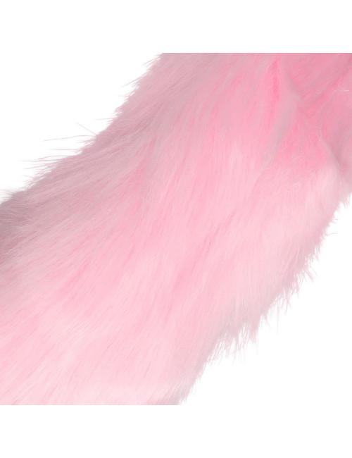 Light-up Fox Tail z metalowym korkiem analnym - zabawki analne i biżuteria analna LED