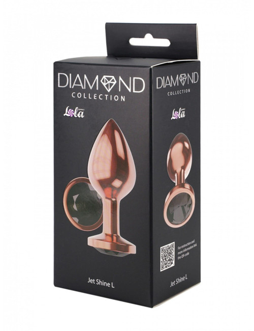 Diamond Jet Shine L Rose Gold – korek analny, biżuteria analna, zabawki analne, metal, 8,3 cm x 3,3 cm