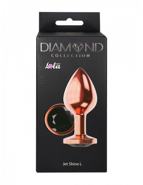 Diamond Jet Shine L Rose Gold – korek analny, biżuteria analna, zabawki analne, metal, 8,3 cm x 3,3 cm