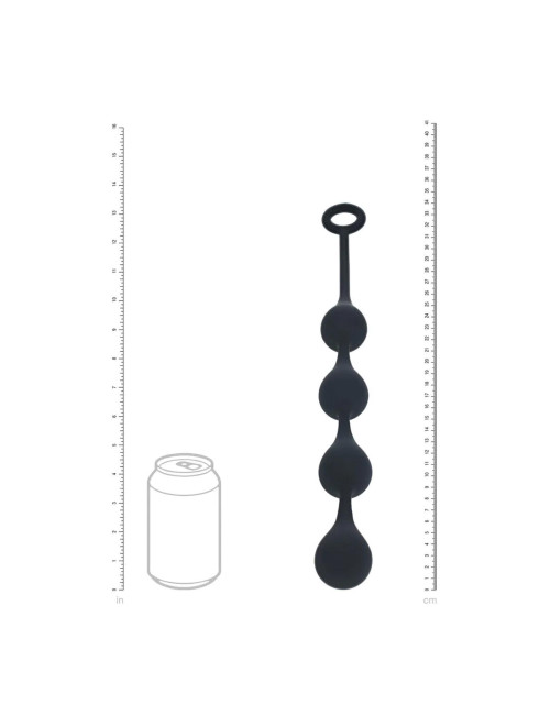Levelz by Shots Waterdrop Silikonowe Kuleki Analne M 30mm Czarne