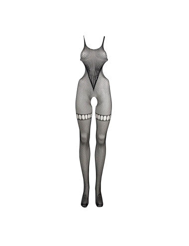 Net High Neck Bodystocking - One Size