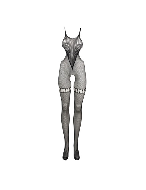 Net High Neck Bodystocking - One Size