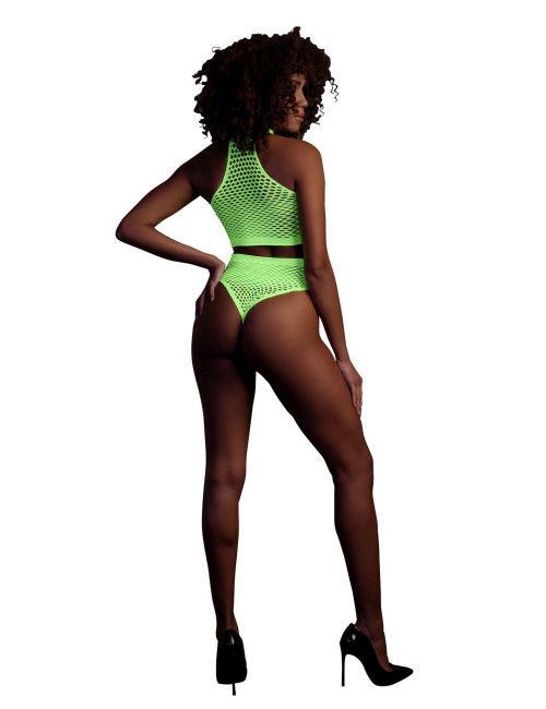 Ouch! Komplet Turtle Neck i High Waist Slip XS/XL