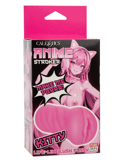 Calexotics Stroker Kitty Pink - realistyczny masturbator z miękkiego materiału Pure Skin