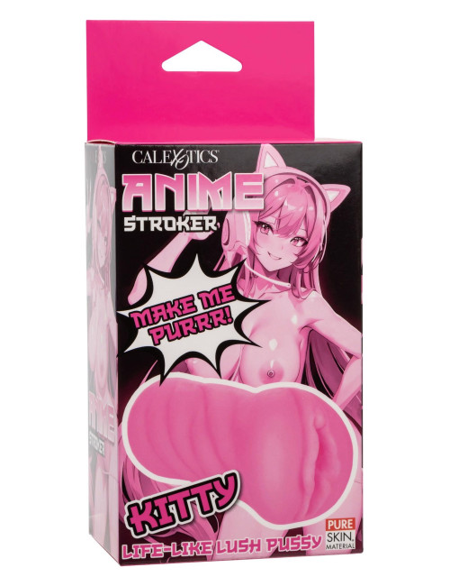 Calexotics Stroker Kitty Pink - realistyczny masturbator z miękkiego materiału Pure Skin