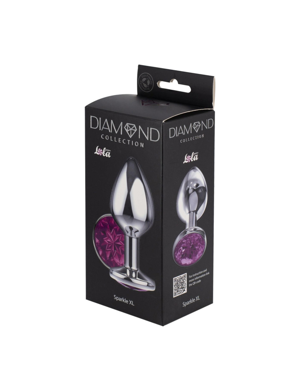 Lola Games Diamond Purple Sparkle XL - Metalowy plug analny z kryształem