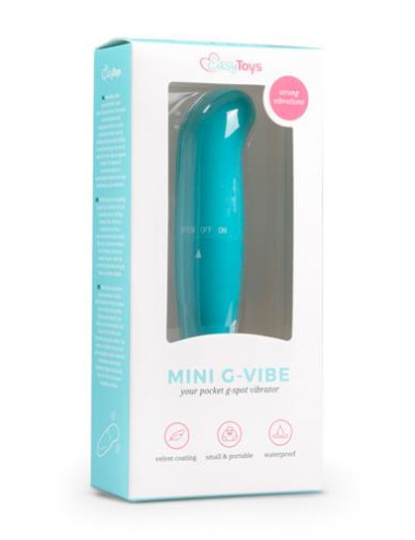 Mini Wibrator G-Spot Turquoise - kompaktowy, wodoodporny, do punktu G