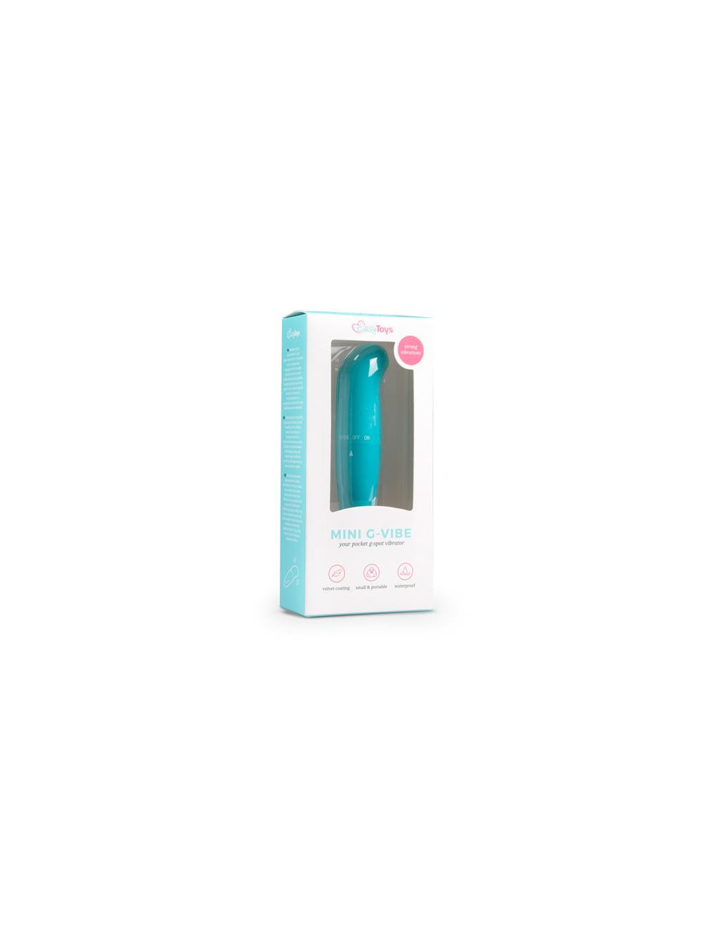 Mini Wibrator G-Spot Turquoise - kompaktowy, wodoodporny, do punktu G
