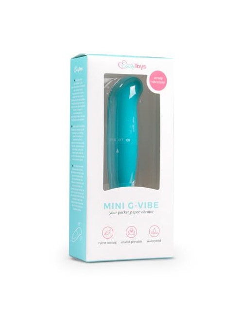Mini Wibrator G-Spot Turquoise - kompaktowy, wodoodporny, do punktu G