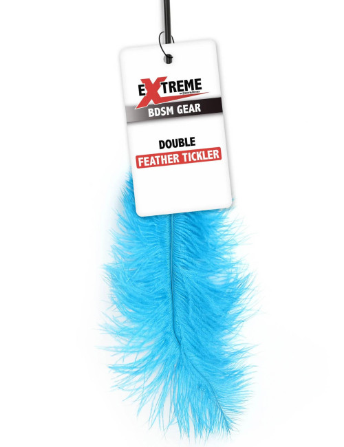 Double Feather Tickler Blue