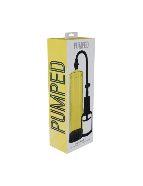 Pumped Basic Pump 2 – Żółta wodoodporna pompka próżniowa dla mężczyzn