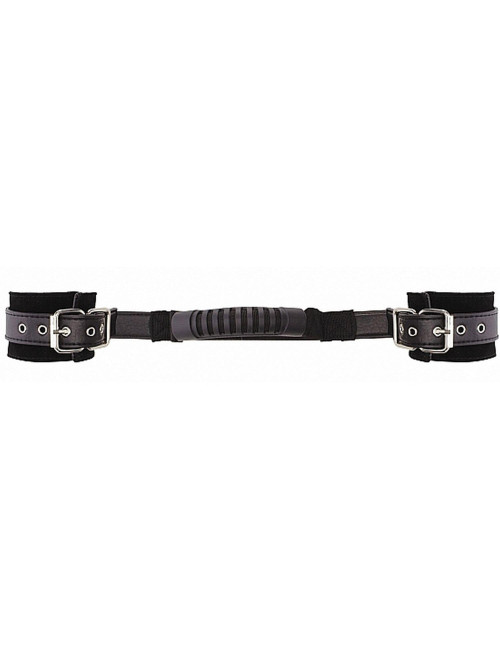 Kajdanki skórzane regulowane - Black, Zabawki BDSM
