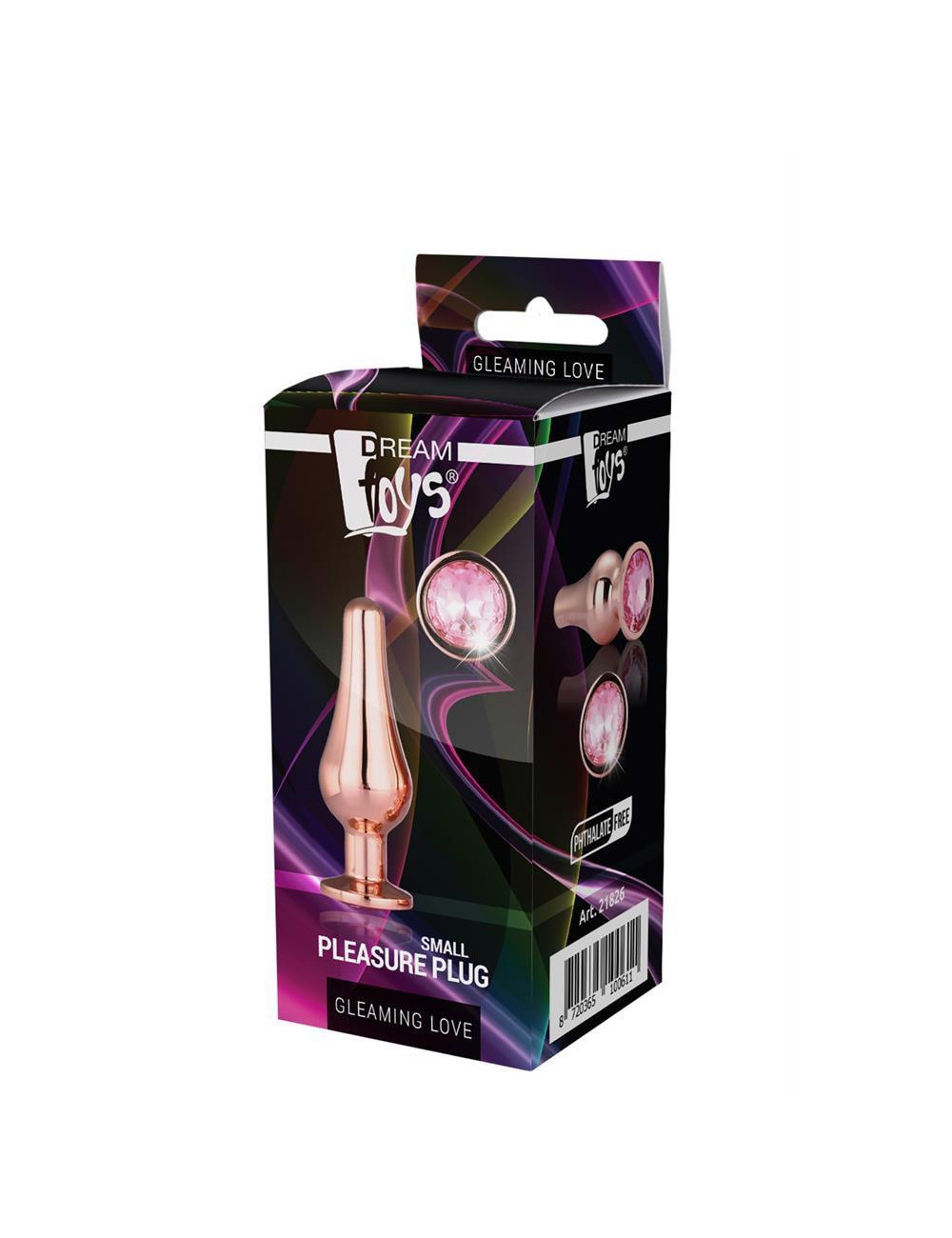 Dream Toys Gleaming Love Rose Gold – Mały korek analny z kryształem