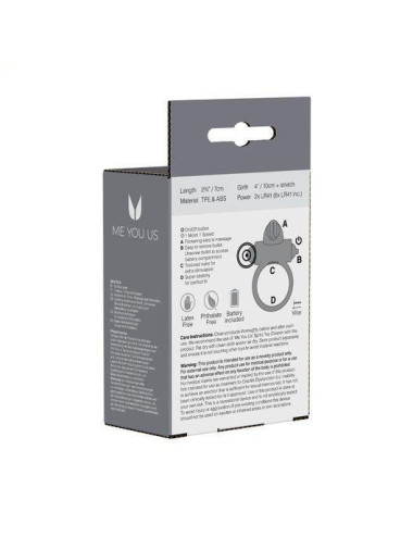 Pierścień- Me You Us Classic Rabbit Cock Ring Transparent