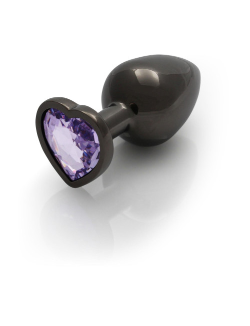 Heart Gem Butt Plug Large - Biżuteria analna z kryształkami, Zabawki analne