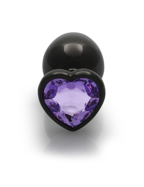 Heart Gem Butt Plug Large - Biżuteria analna z kryształkami, Zabawki analne