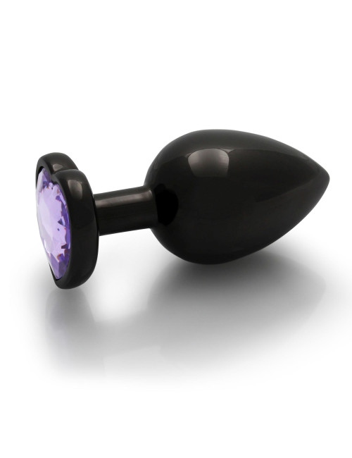 Heart Gem Butt Plug Large - Biżuteria analna z kryształkami, Zabawki analne