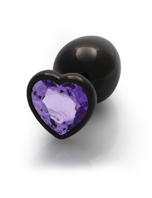 Heart Gem Butt Plug Large - Biżuteria analna z kryształkami, Zabawki analne