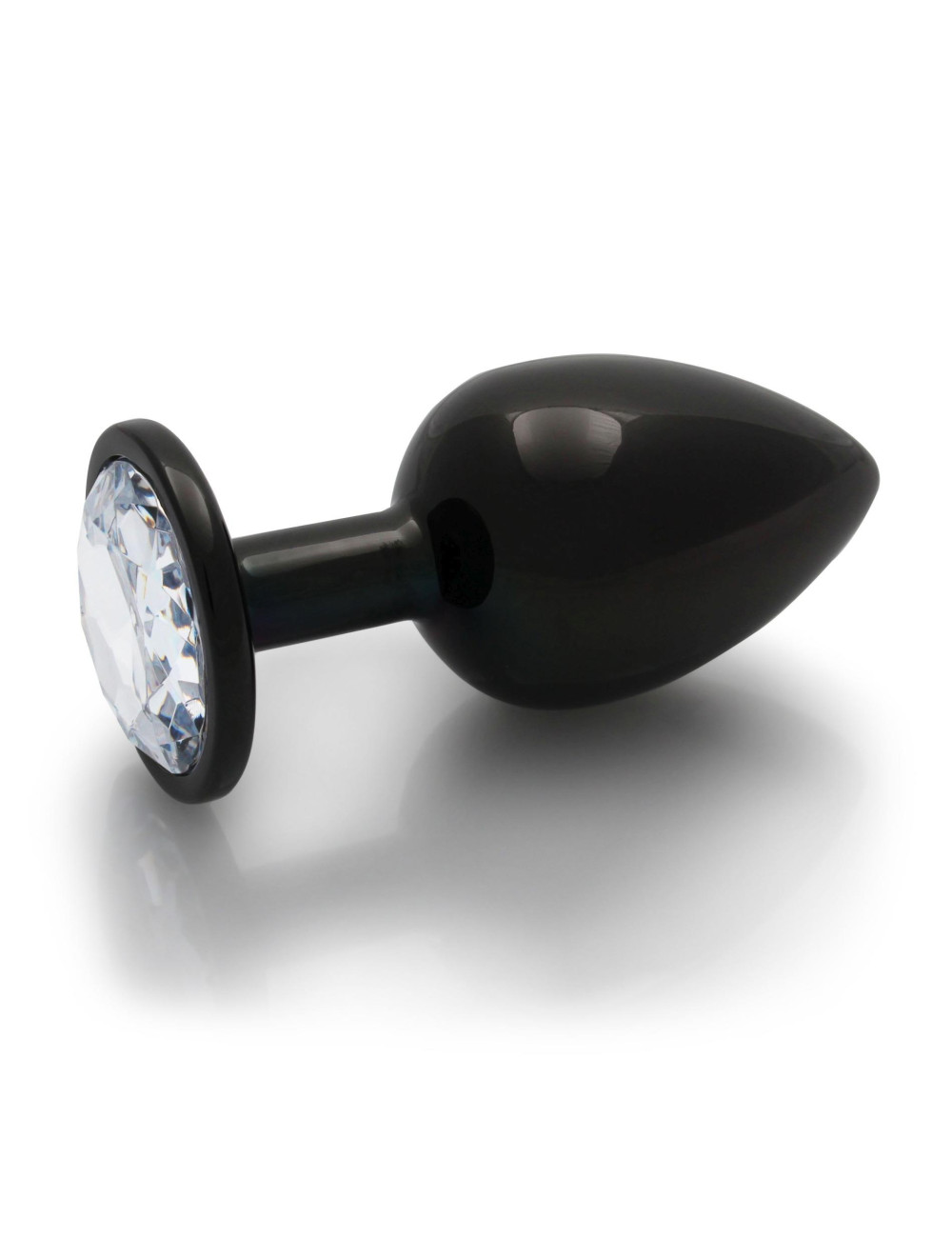 Ouch! Aluminiowy korek analny Round Gem Large - Gunmetal