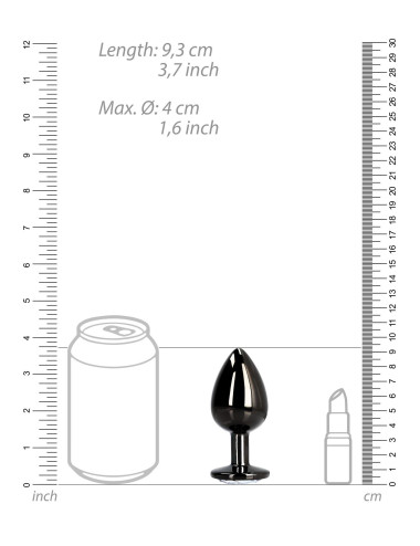 Round Gem Butt Plug - Large