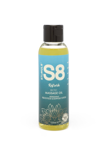 S8 Afrodyzjaki Olejek Do Masażu 125ml French Plum & Egyptian Cotton