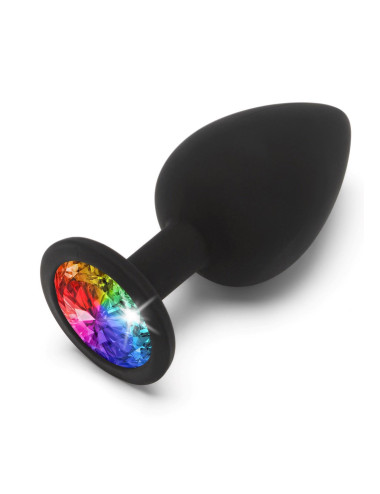 Rainbow Booty Jewel Large Black