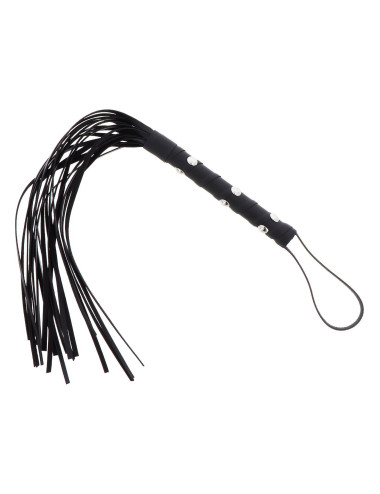 Hidden Desire Flogger z Ćwiekami Czarny PU Leather