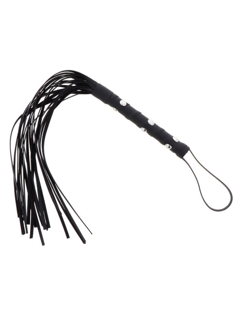 Hidden Desire Flogger z Ćwiekami Czarny PU Leather