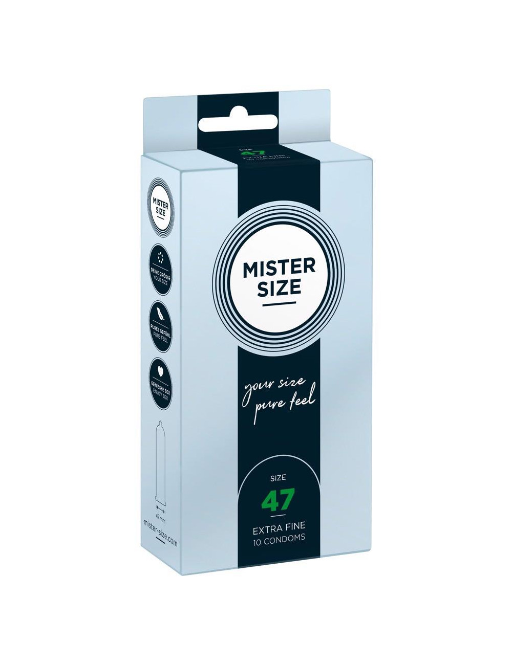 Mister Size 47mm pack of 10